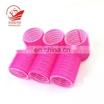 Colorful design plastic hook and loop hair roller for girls beauty up