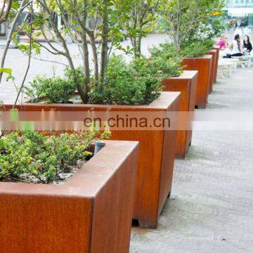 Corten Steel Garden Tree Planters Weathering Steel Box photo-3