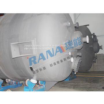 PTFE Spray coating chemical storage vessel F40
