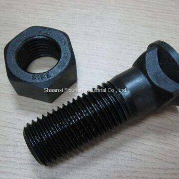 Hex. Bolt Black 8.8 High Tensile Strength Plow Track Shoe Bolts and Nuts photo-2