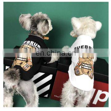Dog Clothes Summer Thin Style T-shirt Little Bear Short Sleeve Shirt Teddy Dog Schnauzer Corgi Pet Clothes photo-2