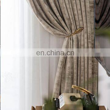 European Style Fancy Texture Designs Luxury Door Window Velvet Curtains For The Living Room