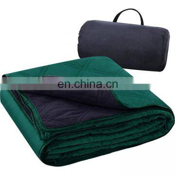 Picnic Bag with Blanket Fashionable Waterproof Fleece Outdoor Blanket sleeping bag camping