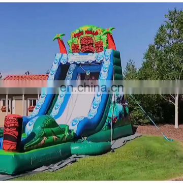 bouncer inflatable hawaiian luau slide