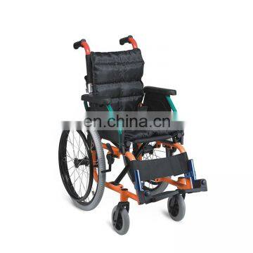 Medical pediatric equipment aluminum manual children wheelchair