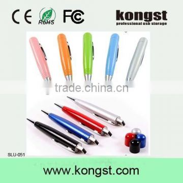 Colorful Metal Ball Pen USB Flash Drive