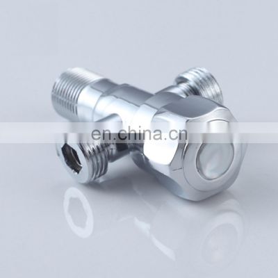 4'' 1 Inch Hydraulic Thread House Hose Single Hole Heating One In Two Out Water Heater Angle Valve