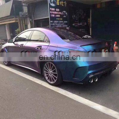 Carbon Fiber Revoz&port Style Wide Body Kit for Mercedes Benz Cla45 Class W117 Front Lip Rear Lip Side Skirts Fender Spoiler photo-2