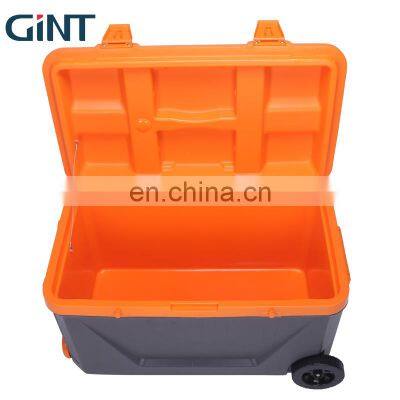 GiNT 45L China Factory Direct Promotional Ice Cooler Boxes Portable Handle Wheels Ice Chests