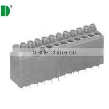 Gray PCB Spring connectors vs Spring terminal block screwless terminal TJ381-06