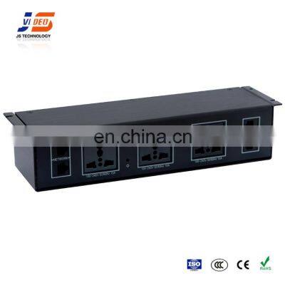 Undertable Silver Smart RJ45 Power Strip Special Purpose Desk Mounted Socket photo-2