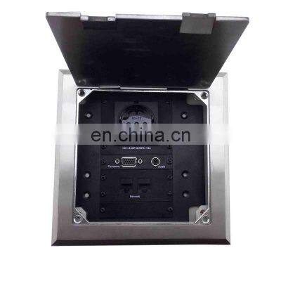 Xlr Rj45 Steel Universal Floor Power Socket Box