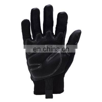 HANDLANDY Goatskin Leather Mechanic Work Hand Gloves Wholesale Work Gloves, Gloves Work Leather