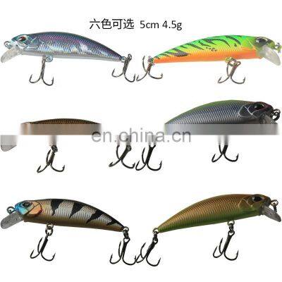 5cm 4.5g leurre de peche en plastique minnow lure  floating lure material de pesca floating stick bait lure