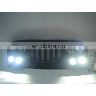 Car Grille With LED For Jeep Wrangler Jk Front Grille Accessories Auto Parts photo-2