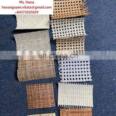 Wholesale Rattan Cane Webbing Roll Natural Mesh Furniture Bleached Square Woven Rattan Cane Webbing Ms Rosie :+84 974 399 971 ws