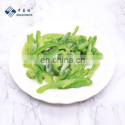 Sinocharm Frozen vegetable  BRC A approved IQF Frozen Green Chilli Ring