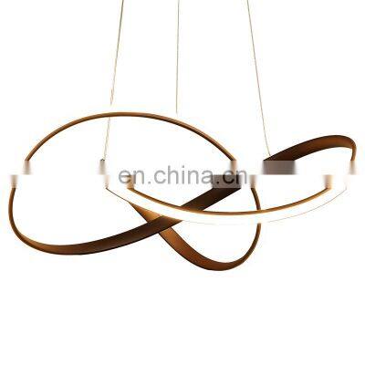 Fashionable Designed Living Room LED Feather Chandelier Lamp For Bed Room Restaurant Feather Pendant Lamp