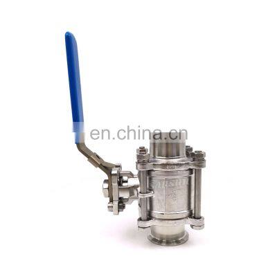 Clamp Type Stainless Steel 3pc Socket Clamp Ball Valve photo-3