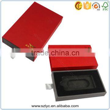 Good Touching Velvet Paper Cardboard Drawer Box With Eav Foam photo-2