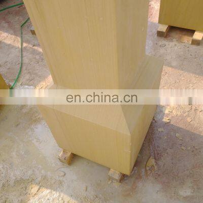 Yellow Sandstone Door Pier Stone Door Pier photo-3