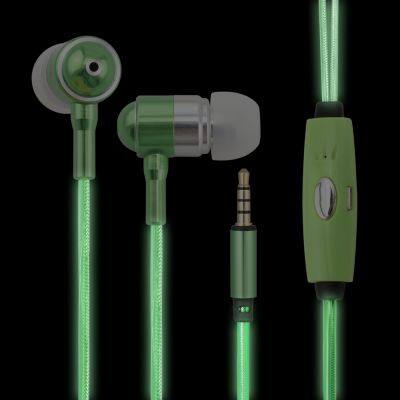 Luminous Earphone In-ear Wired Glowing Stereo Headphones photo-4