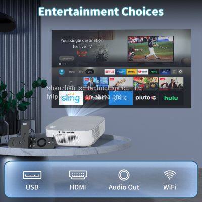 LSP Portable 1080p FHD LED Home Theater Projector G1 photo-5