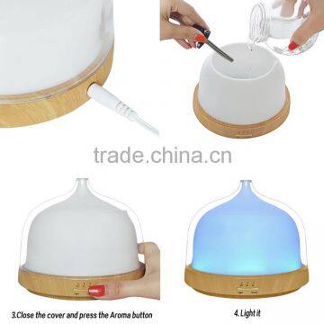 200ml Aroma Essential Oil Diffuser Ultrasonic Mists Diffuser Humidifier for Baby Room / SPA AN-0489 photo-6