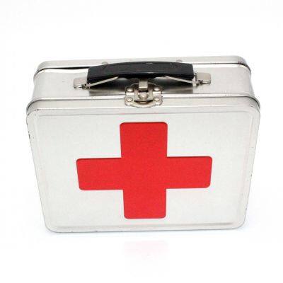 Metal tool case lunch tin box