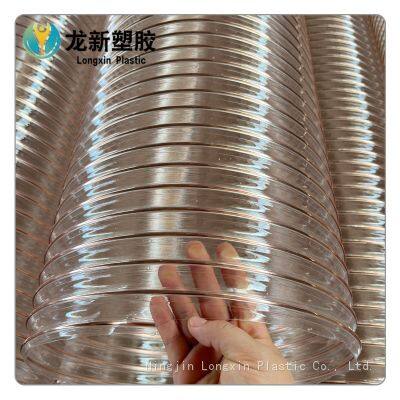 DN200mm    Dust suction hose  pu steel wire hose