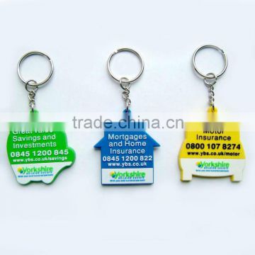 2014 new arrival pvc soft rubber keychains for gifts