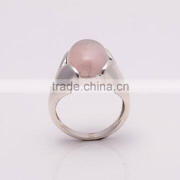 ROSE QUARTZ Ring,925 Sterling Silver Jewelry Wholesale,WHOLESALE SILVER JEWELRY,SILVER EXORTER,SILVER JEWELRY FROM INDIA photo-3