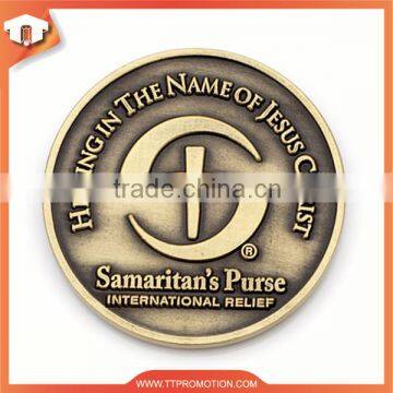  Golden China Supplier Updated Cheapest Engraved Metal Coin