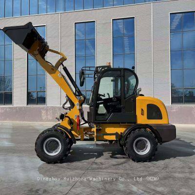Известный китайский бренд HZM 816 916 ZL16 Маленький компактный колесный погрузчик на 1600 кг с сертификатом CE