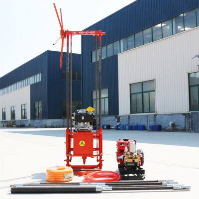 Portable Core Drilling Rig Exploration Sampling Soil and Rock Core Drilling Rig Standing Style Detachable Exploration Drilling Rig photo-4