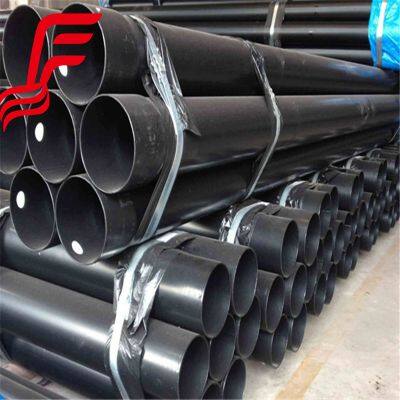Round Black Carbon Steel Pipe Erw Round Steel Tube photo-4