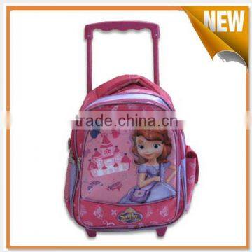 2015 new style school printed trolley bag