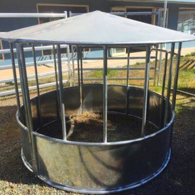 Nachhaltige Viehwirtschaftsausrüstung - Rinder- und Schafstall Heufütterer, Rundballenfütterer, Stahlfütterer für Rinder und Pferde