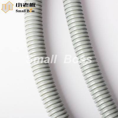 Flexible Pvc Corrugated Conduit Grey Plastic Electric Tube Pipe
