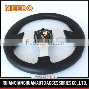 Fashion Style Universal Auto Accessories PU Red/Blue/Black 350mm/14inch OEM Modified F1 Racing Car Steering Wheels for ATV UTV photo-4