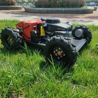 Petrol Adjustable Blade Height by Remote Control Travel Speed 0~6Km/h Lawn Weed Remote Control