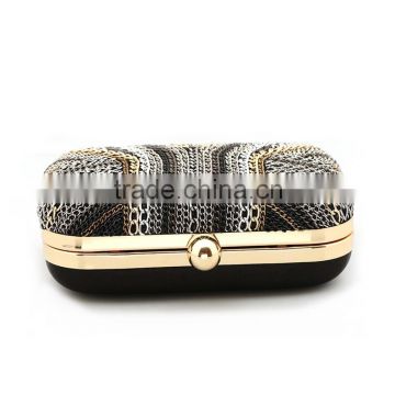 2015 NEW STYLISH WOMEN BAG METAL CHAIN FIXE0D EXQUISITE CLUTCH BAG