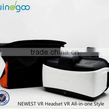 2016 Hot selling Powerfull 3D Virtual Reality VR All in one Glasses Support All In One Android 3D VR