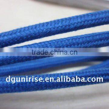 Braided cover power cord textile cord cable