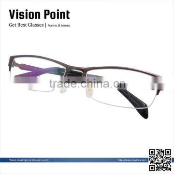 2015 new style half rim titanium eyeglasses frame