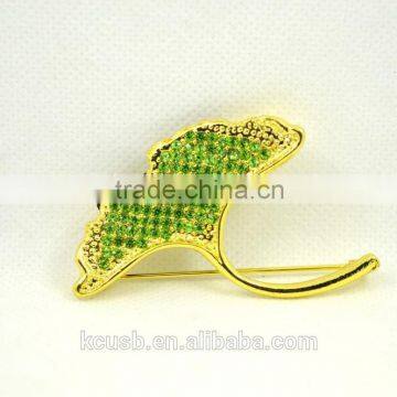 Leaf shape pin usb flash drive