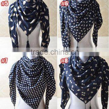 New Designs Printed Cotton Square Head Scarf