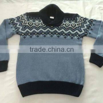 2016 New Style Shawl Collar Boy Sweater