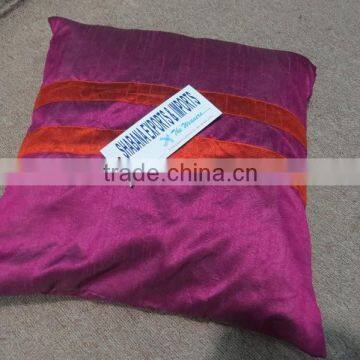 patch stripe cushion cover for multipurpose use