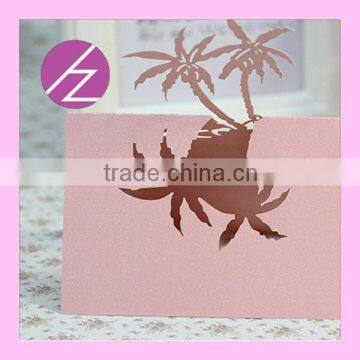 Popular Laser Cut Wedding Party Decoration Place Card Seat Card ZK-22 photo-3